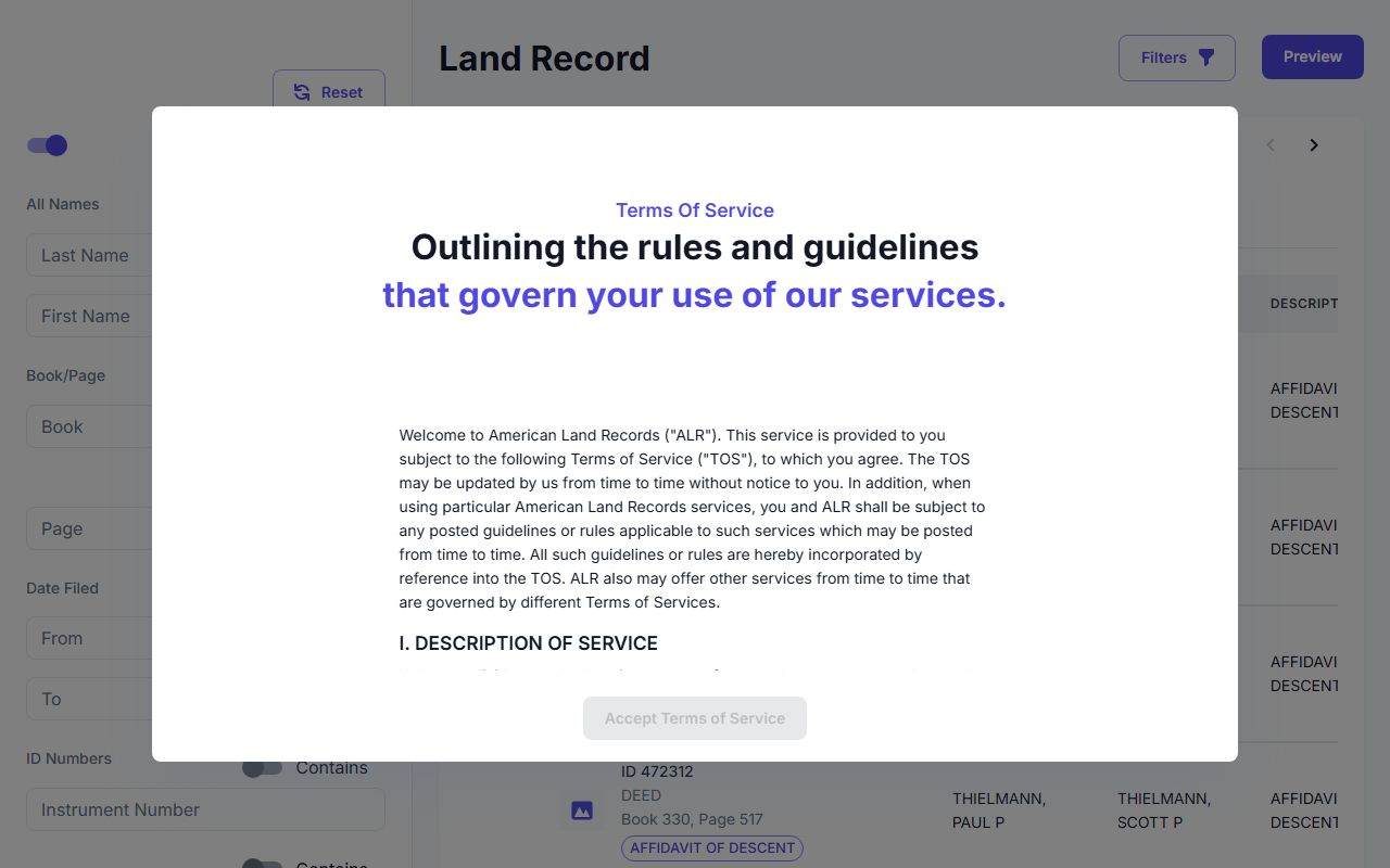 Webster County Clerk land records search