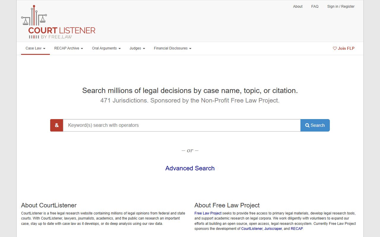 Webster County probate records and CourtListener docket research