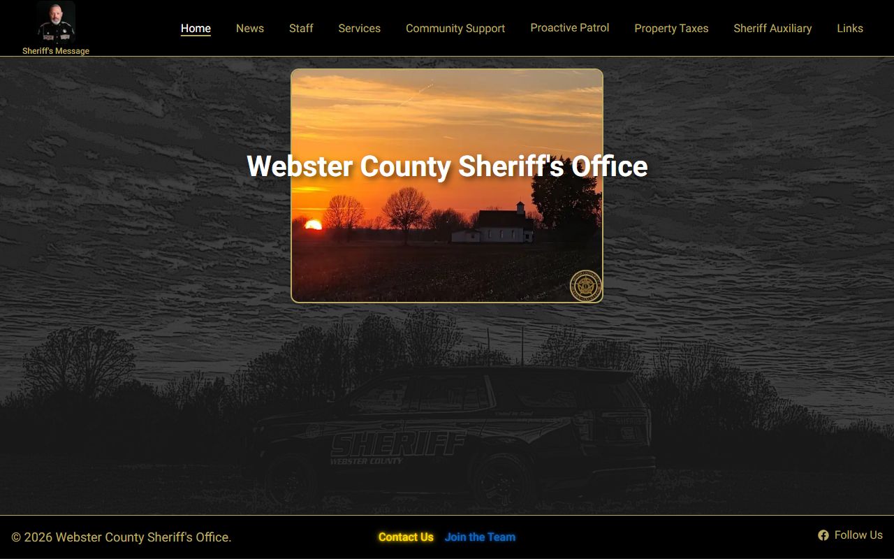 Webster County warrant search sheriff website